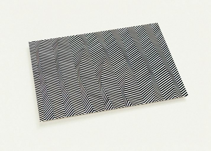 DESCENDING 1966 By Bridget Riley Pack of 10 Post Cards | Bridget Riley Post Cards | A6 (10.5 x 14.8 cm) - 4.1 x 5.8 inches