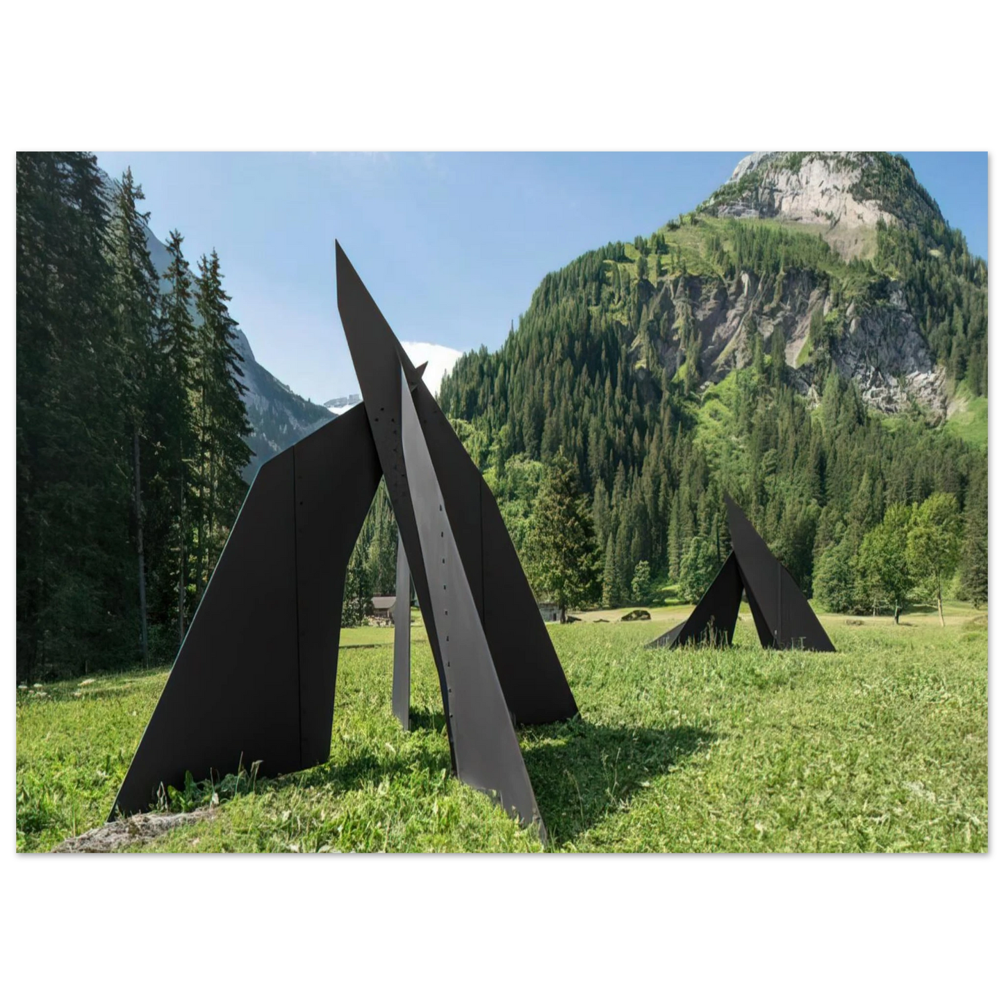 Alexander Calder - FOUR PLANES ESCARPE 1967 Fine Art Poster - 40x60 cm / 16x24 inches