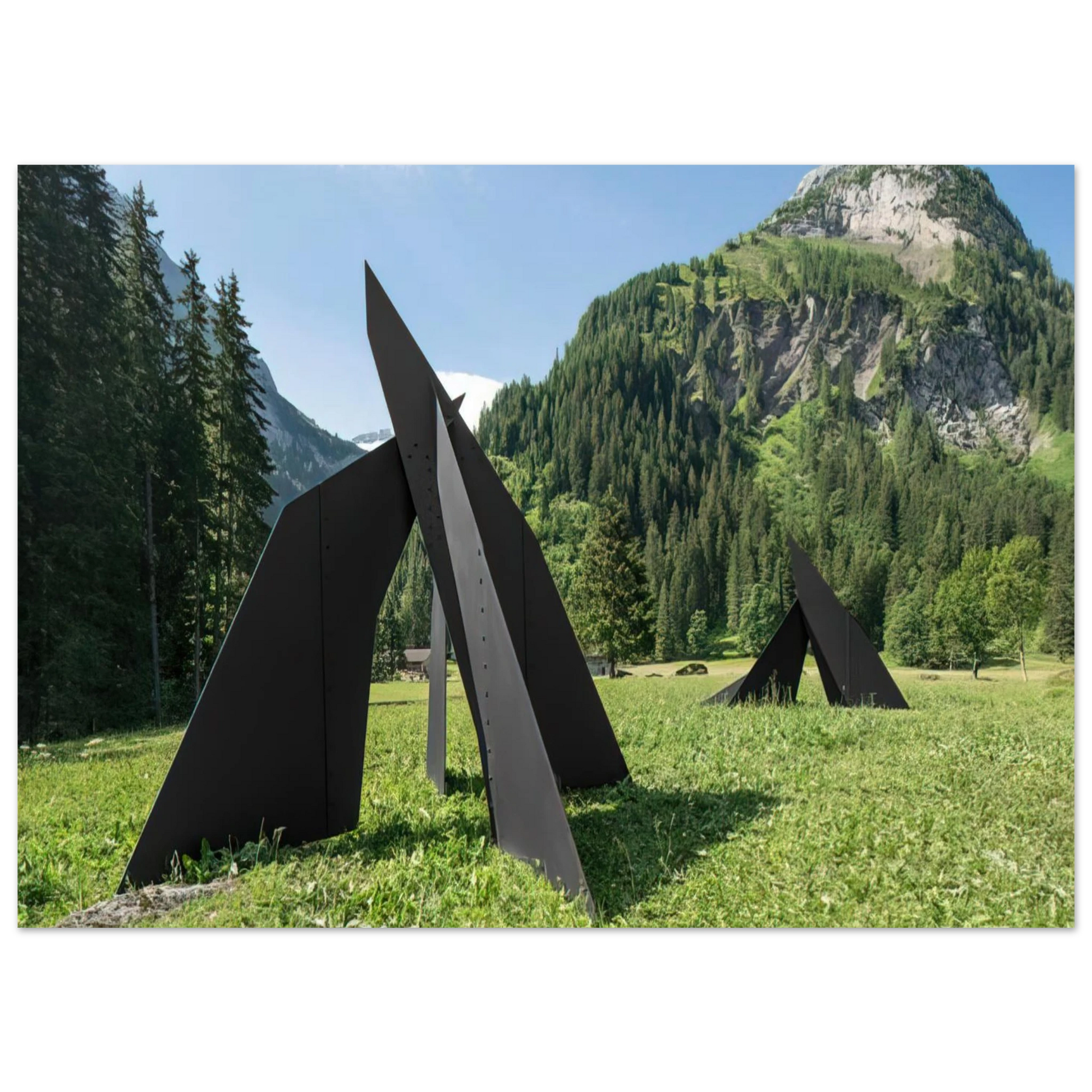 Alexander Calder - FOUR PLANES ESCARPE 1967 Fine Art Poster - 40x60 cm / 16x24 inches