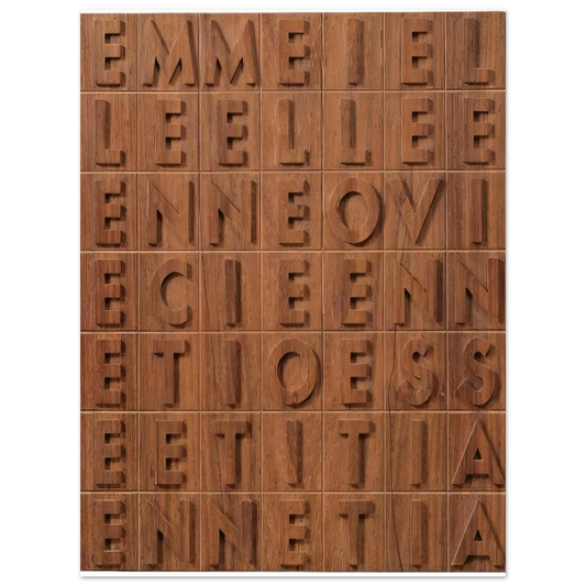 Alighiero Boetti - EMME I ELLE 1970 Fine Art Poster - Default Title