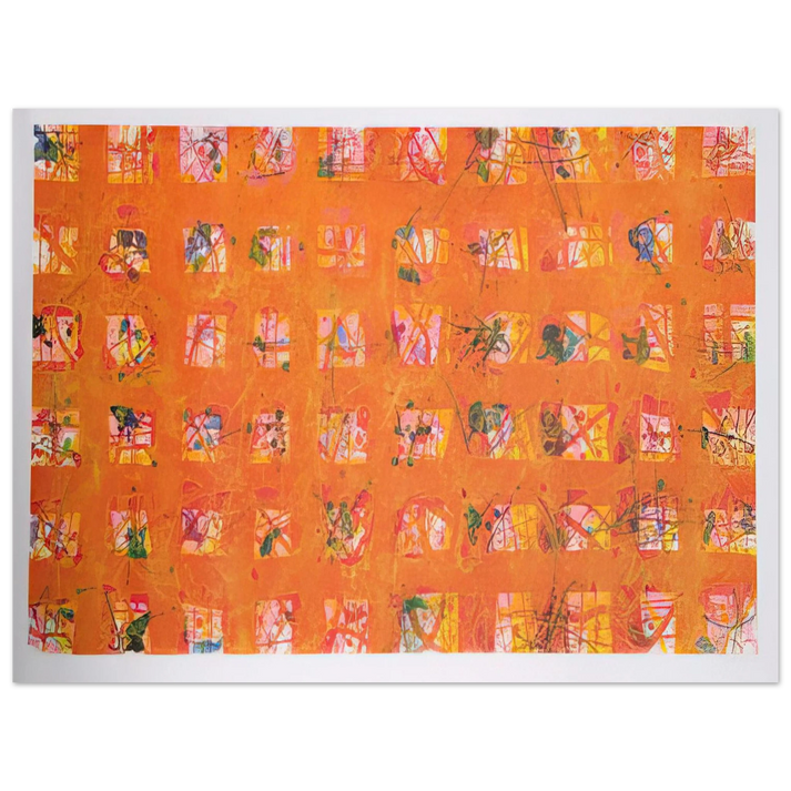 Sam Francis - Pioggia d'Oro  Golden Rain   75x100 cm / 30x40inches Fine Art Poster