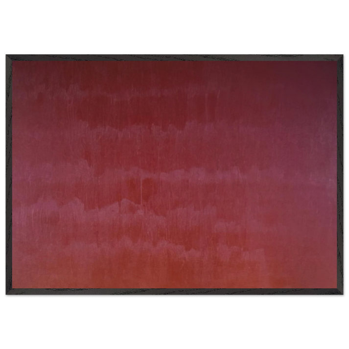 Venetian Red - Marcia Hafif 70x100 cm / 28x40 inches Framed Art Print – Black Wooden Frame