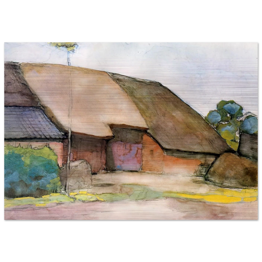 Farm Sun - Piet Mondrian Brushed Aluminum Print - 70x100 cm / 28x40 inches | Piet Mondrian Aluminum Print | Piet Mondrian Prints