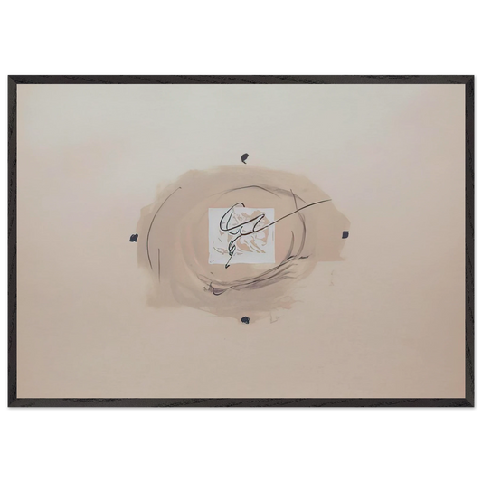 NOCTURN MATINAL 1970 - Antoni Tapies Framed Art Print – Black Wooden Frame - Default Title - -Framed Art Print