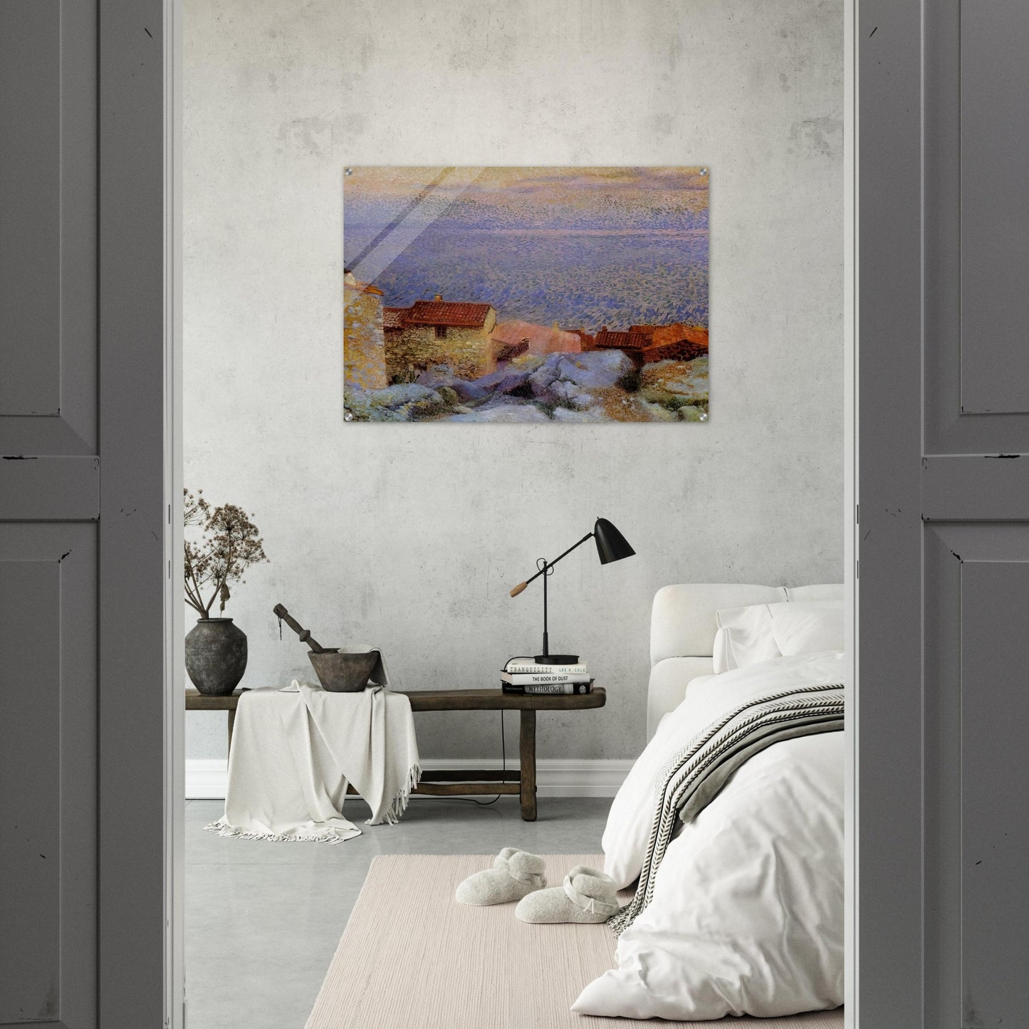 Coastal Landscape - Henri-Edmond Cross Acrylic Print - 70x100 cm / 28x40″ inches