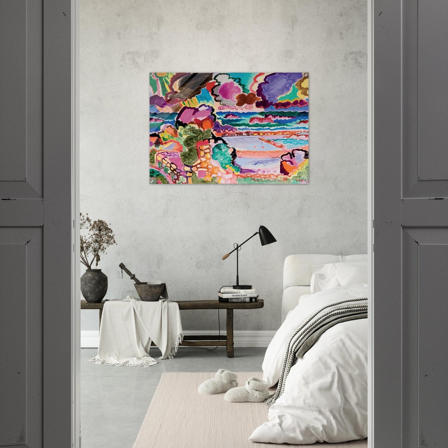 L'orage sur Bréhât - 1956 - Charles Lapicque Acrylic Print - 70x100 cm / 28x40″ inches | Charles Lapicque Wall Art | Charles Lapicque Prints