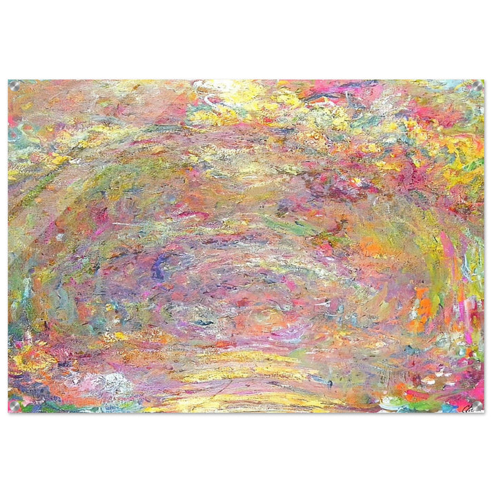 Path under the Rose Trellises - claude monet Acrylic Print - 70x100 cm / 28x40″ inches | claude monet Wall Art | claude monet Prints