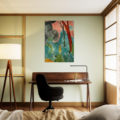 MORACCAN GARDEN 1912 - Henri Matisse Brushed Aluminum Print - 70x100 cm / 28x40 inches | Henri Matisse Aluminum Print | Henri Matisse Prints