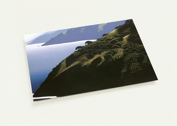 Big Sur Calm By Eyvind Earle Pack of 10 Post Cards | Eyvind Earle Post Cards | A6 (10.5 x 14.8 cm) - 4.1 x 5.8 inches