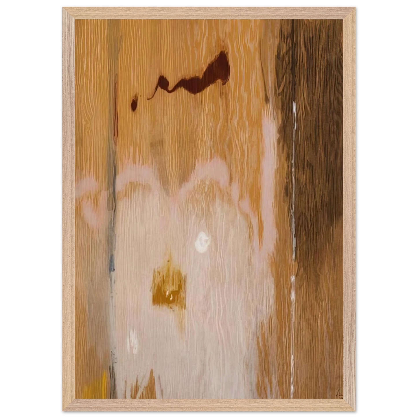 Helen Frankenthaler - Tales of Genji VI - 1998 Wall art - A3 (29.7 x 42  cm) - Premium Wooden Framed Poster With Fine Art Paper - Wood frame