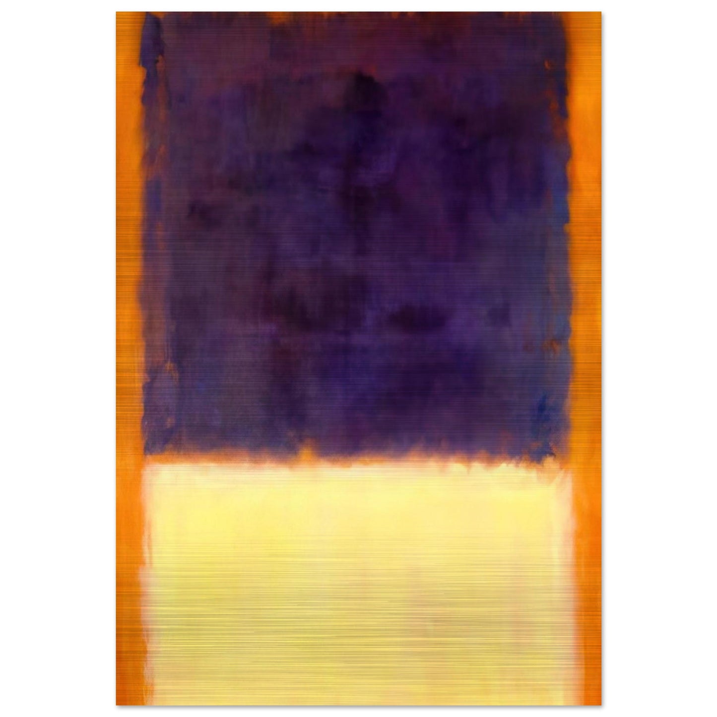 Red, Orange, Tan and Purple - 1954 - Mark Rothko Brushed Aluminum Print - 70x100 cm / 28x40 inches | Mark Rothko Aluminum Print | Mark Rothko Prints