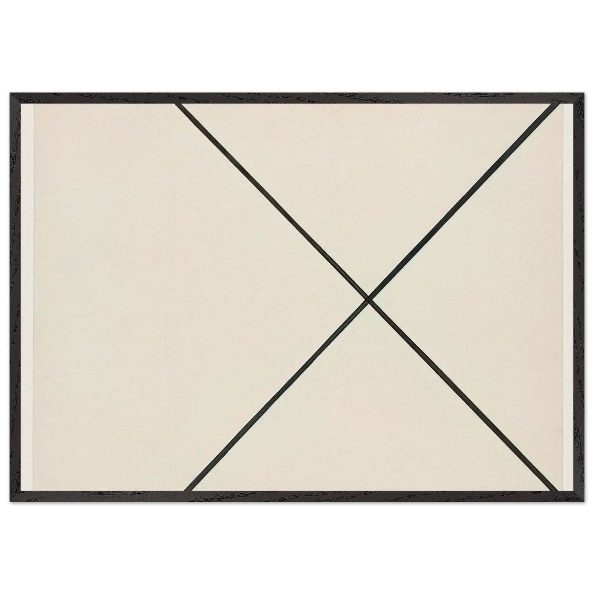 Diagonal Lines - Ellsworth Kelly Framed Art Print – Black Wooden Frame - Default Title - -Framed Art Print