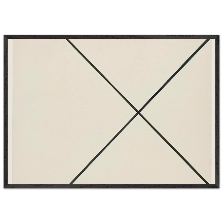 Diagonal Lines - Ellsworth Kelly 70x100 cm / 28x40 inches Framed Art Print – Black Wooden Frame