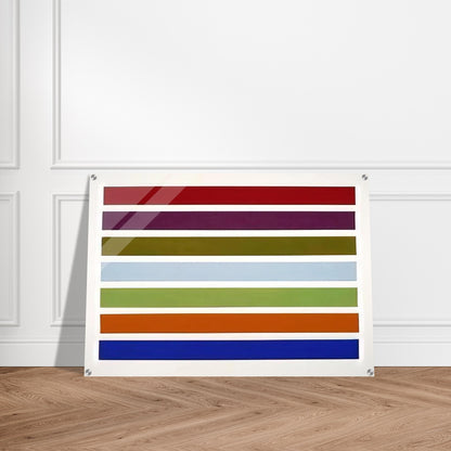 Wall Stripes No. 3 - 1962 - Gene Davis Acrylic Print - 70x100 cm / 28x40″ inches | Gene Davis Wall Art | Gene Davis Prints