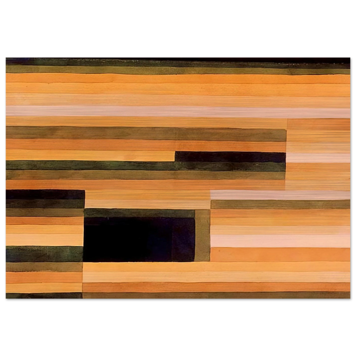 ROCK CHAMBER 1929 - Paul Klee Brushed Aluminum Print - 70x100 cm / 28x40 inches | Paul Klee Aluminum Print | Paul Klee Prints