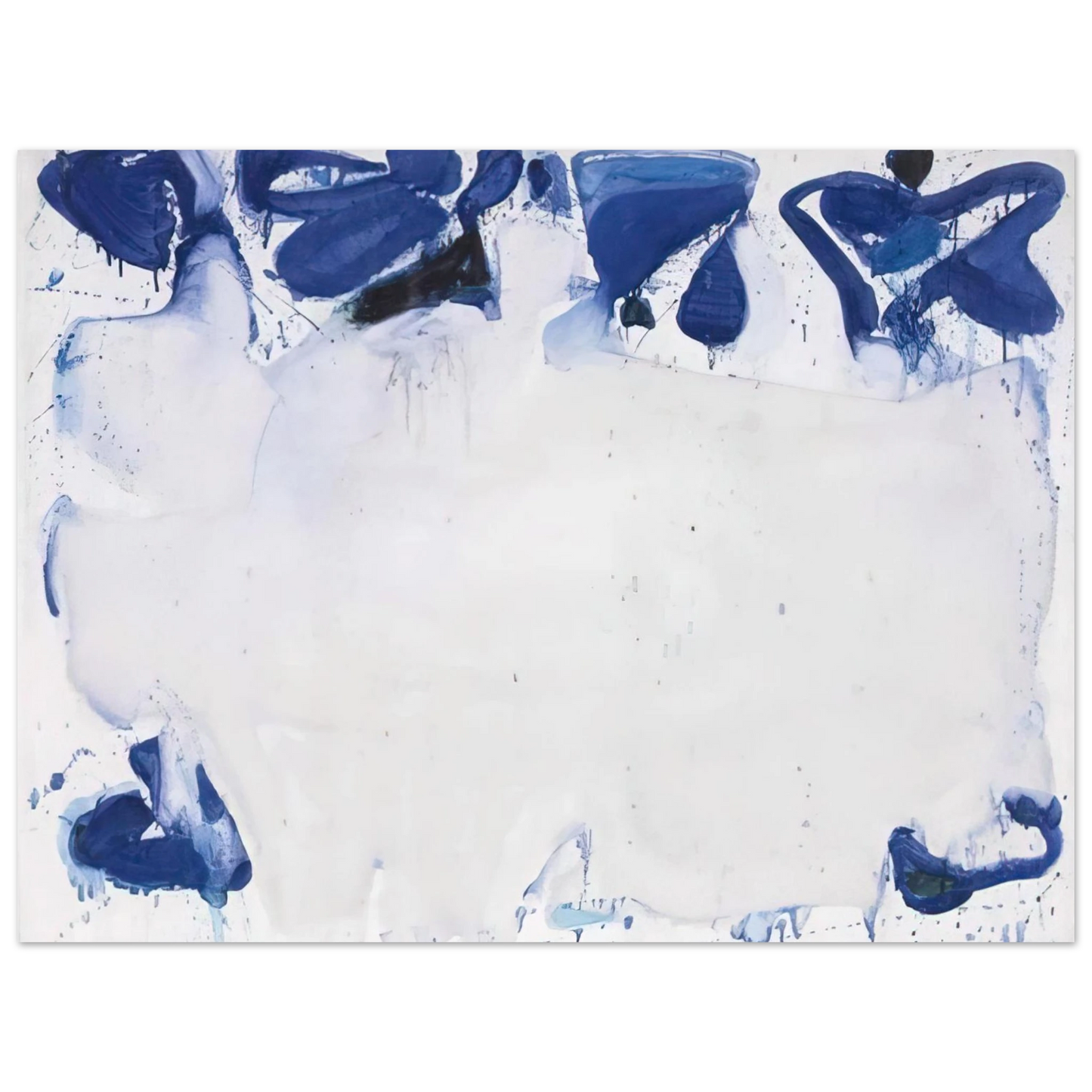 Sam Francis - Composition in Blue and White Fine Art Poster - Default Title
