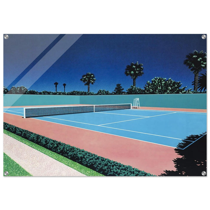 Tennis Court - Hiroshi Nagai Acrylic Print - 70x100 cm / 28x40″ inches