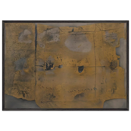 GREAT PAINTING 1958 - Antoni Tapies Framed Art Print – Black Wooden Frame - Default Title - -Framed Art Print
