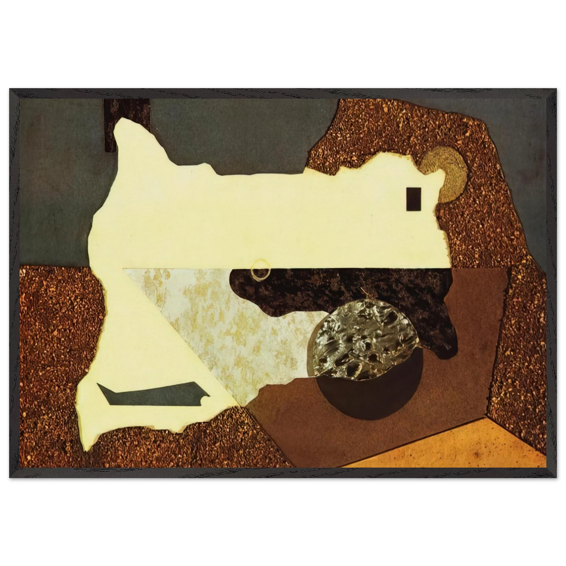 INTERVISTA CON LA MATERIA 1930 - Enrico Prampolini Framed Art Print – Black Wooden Frame - Default Title - -Framed Art Print