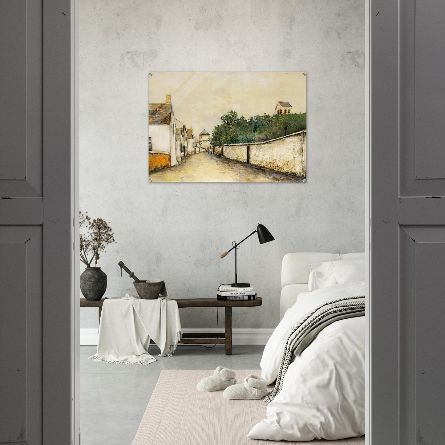 LANDSCAPE - Maurice Utrillo Acrylic Print - 70x100 cm / 28x40″ inches | Maurice Utrillo Wall Art | Maurice Utrillo Prints