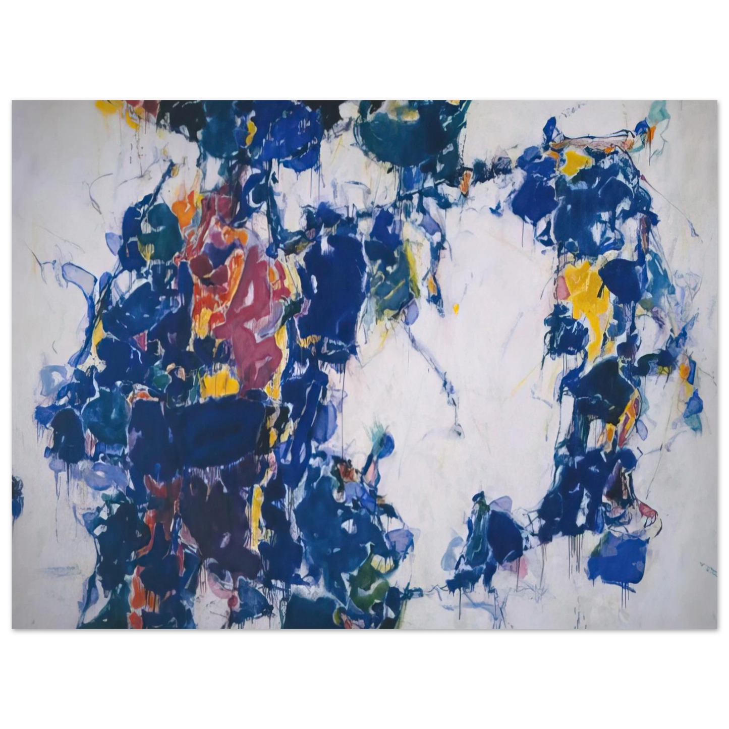 Sam Francis - Around the Blues Fine Art Poster - Default Title