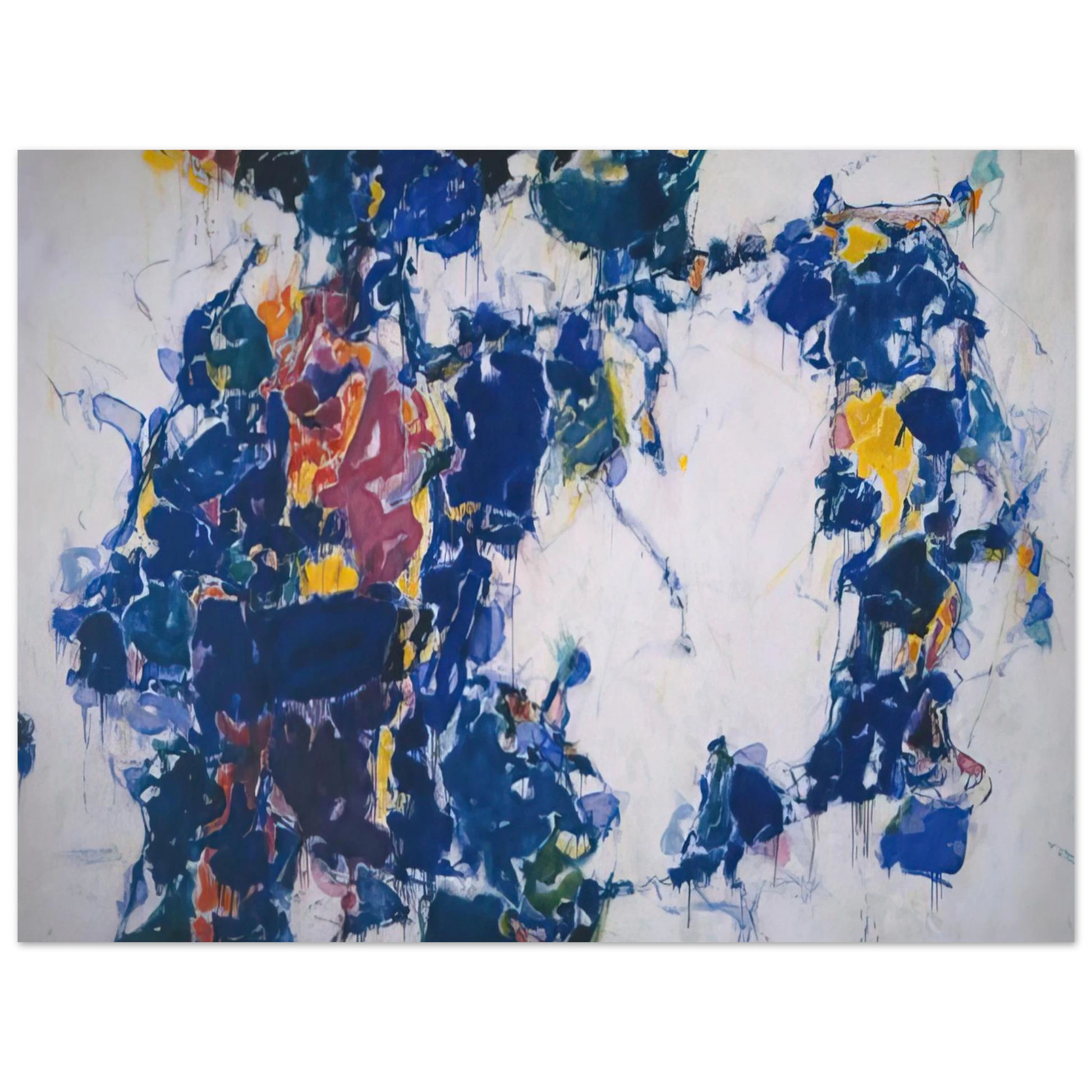 Sam Francis - Around the Blues Fine Art Poster - Default Title