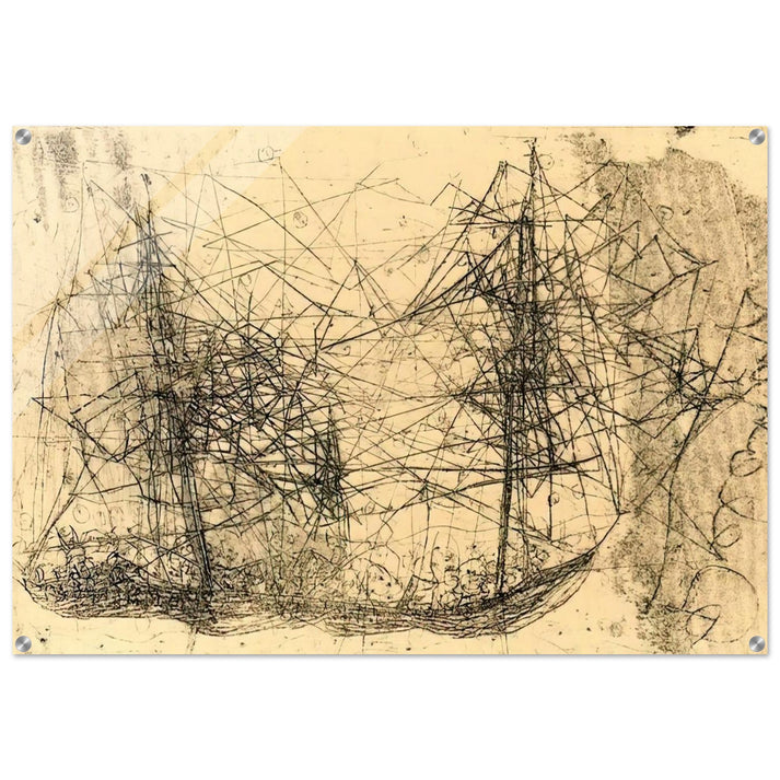 Barco - Art Informel - Wols Acrylic Print - 70x100 cm / 28x40″ inches | Wols Wall Art | Wols Prints