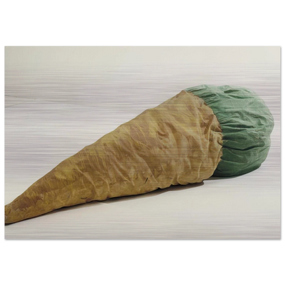 FLOOR CONE 1962 - Claes Oldenburg Brushed Aluminum Print - 70x100 cm / 28x40 inches | Claes Oldenburg Aluminum Print | Claes Oldenburg Prints