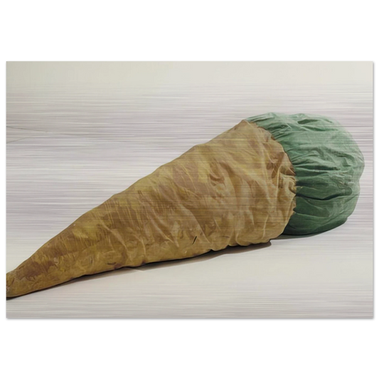 FLOOR CONE 1962 - Claes Oldenburg Brushed Aluminum Print - 70x100 cm / 28x40 inches | Claes Oldenburg Aluminum Print | Claes Oldenburg Prints