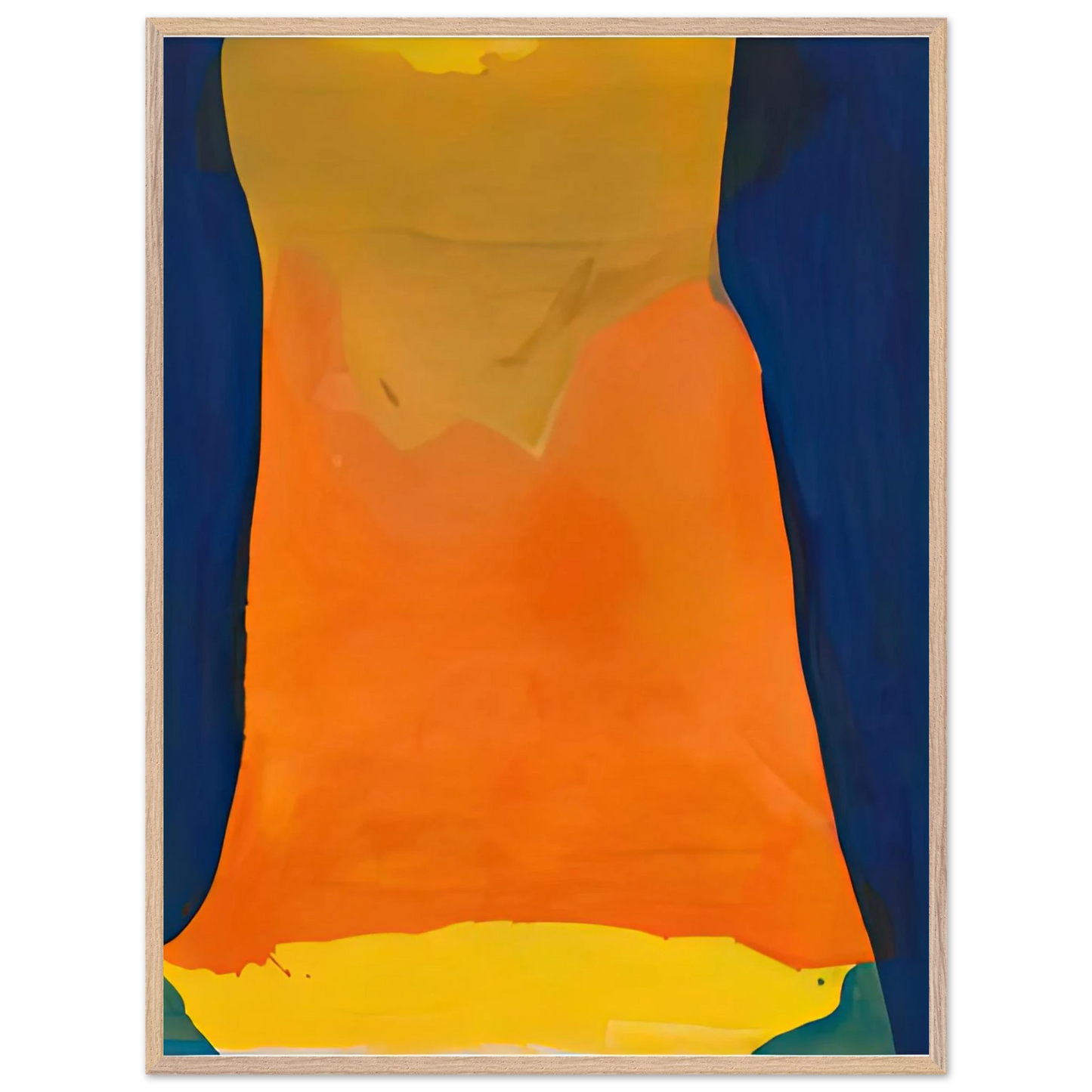 Helen Frankenthaler - Orange Mood, 1963-64- Wall Art - 28x40 inches / 70x70 cm - Canvas (Imperial) - -