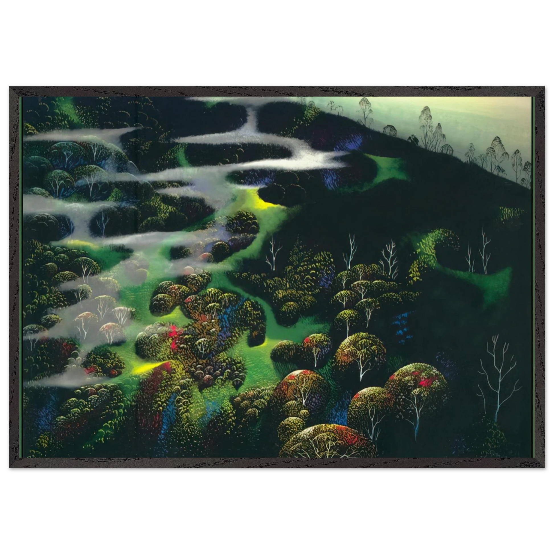 Spot of Magic - Eyvind Earle Framed Art Print – Black Wooden Frame - Default Title - -Framed Art Print