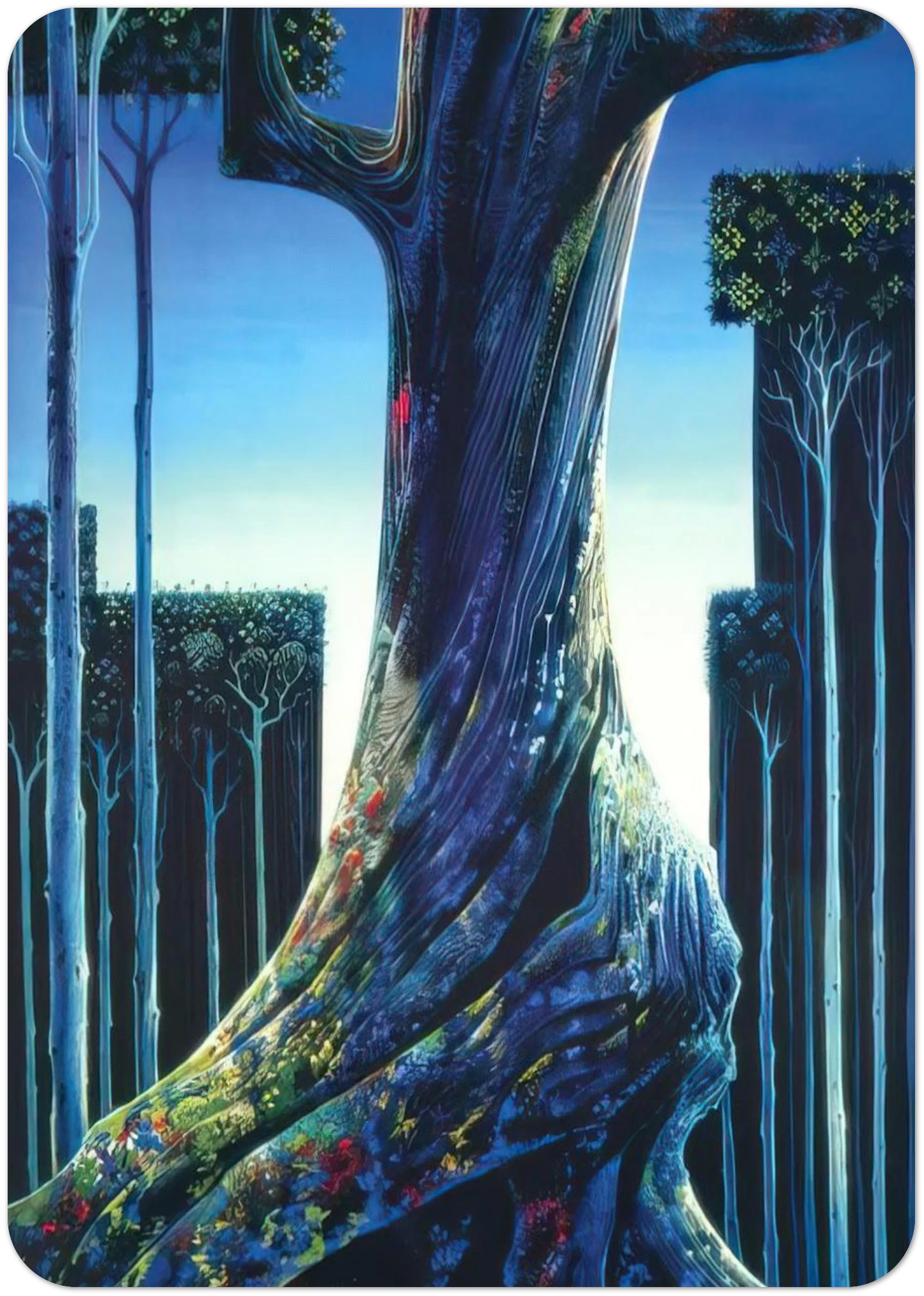 Medieval Forest By Eyvind Earle Pack of 10 Post Cards | Eyvind Earle Post Cards | A6 (10.5 x 14.8 cm) - 4.1 x 5.8 inches