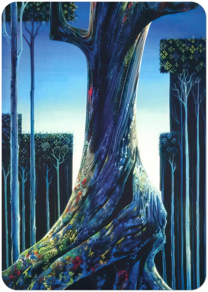 Medieval Forest By Eyvind Earle Pack of 10 Post Cards | Eyvind Earle Post Cards | A6 (10.5 x 14.8 cm) - 4.1 x 5.8 inches