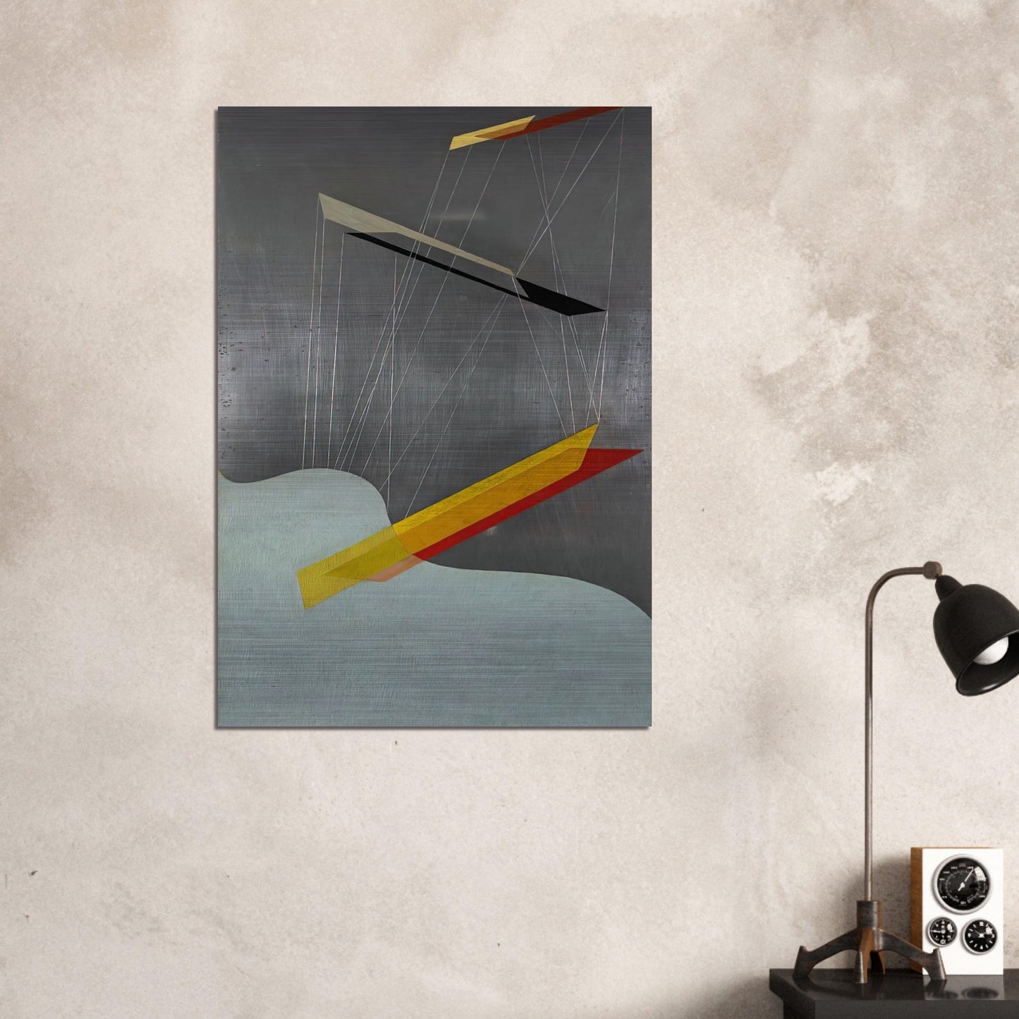 Sil I - Laszlo Moholy-Nagy Brushed Aluminum Print - 70x100 cm / 28x40 inches | Laszlo Moholy-Nagy Aluminum Print | Laszlo Moholy-Nagy Prints