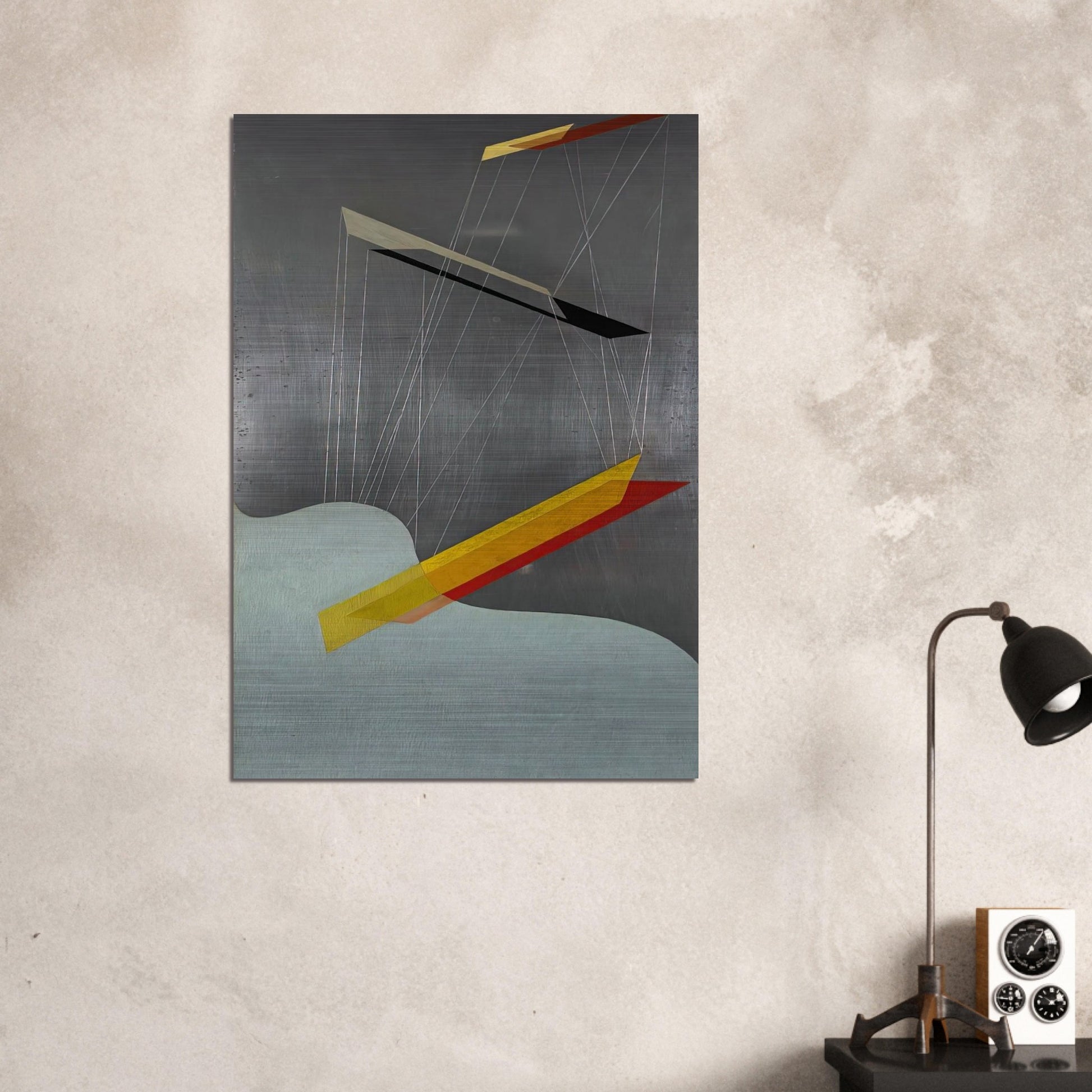 Sil I - Laszlo Moholy-Nagy Brushed Aluminum Print - 70x100 cm / 28x40 inches | Laszlo Moholy-Nagy Aluminum Print | Laszlo Moholy-Nagy Prints
