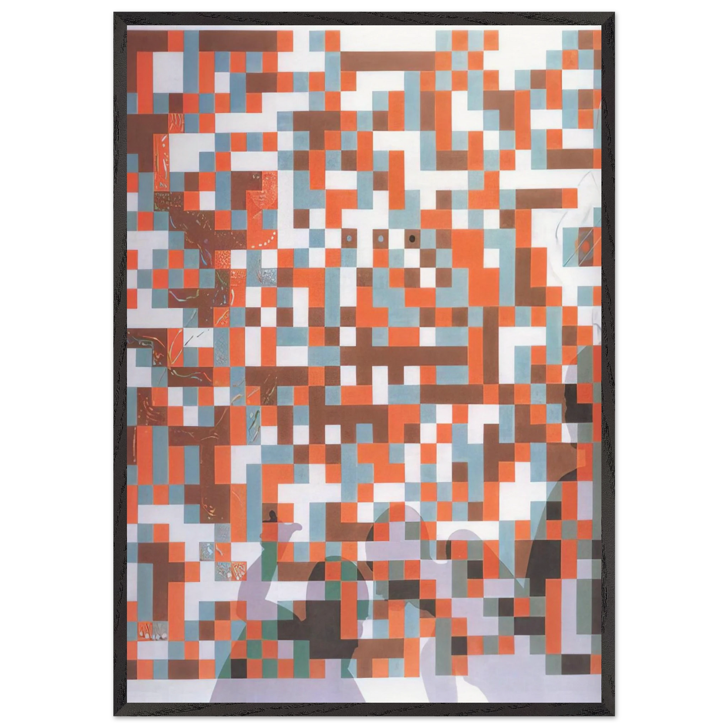 CYBERNETIC ODALISUQE HOMAGE TO BELA JULESZ - Salvador Dali Framed Art Print – Black Wooden Frame - Default Title - -Framed Art Print