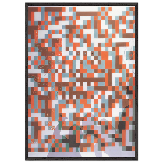 CYBERNETIC ODALISUQE HOMAGE TO BELA JULESZ - Salvador Dali Framed Art Print – Black Wooden Frame - Default Title - -Framed Art Print