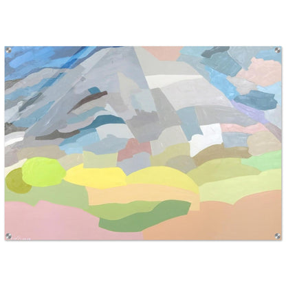 Mount Tamalpais - 1985 - Etel Adnan Acrylic Print - 70x100 cm / 28x40″ inches | Etel Adnan Wall Art | Etel Adnan Prints