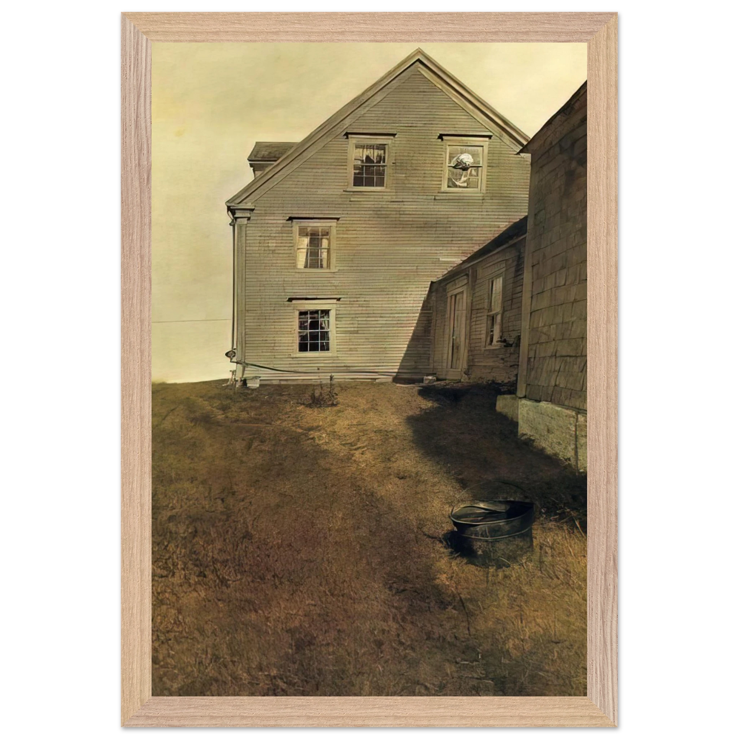 Andrew Wyeth - WEATHERSIDE Wall Art - 30x40 cm / 12x16 inches - Fine Art Poster - -