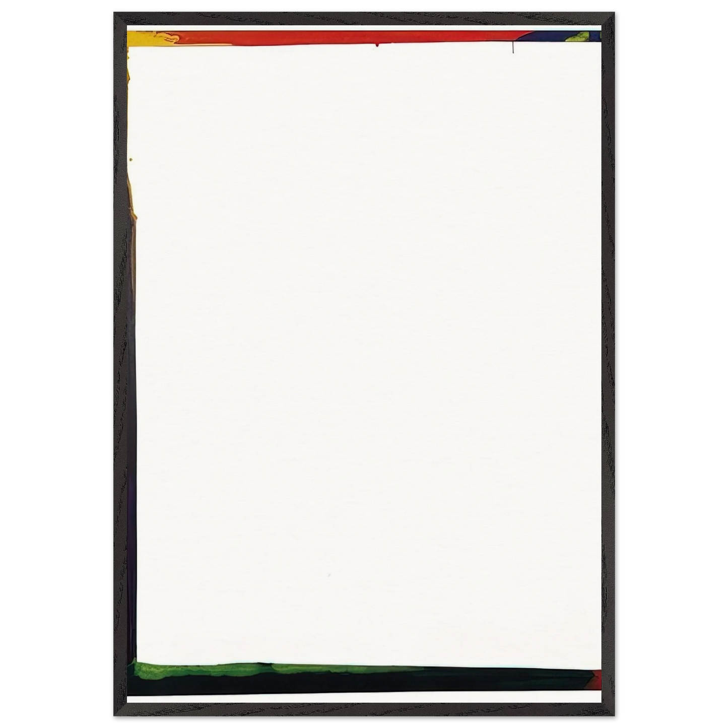 Acrylic on canvas - Sam Francis 70x100 cm / 28x40 inches Framed Art Print – Black Wooden Frame