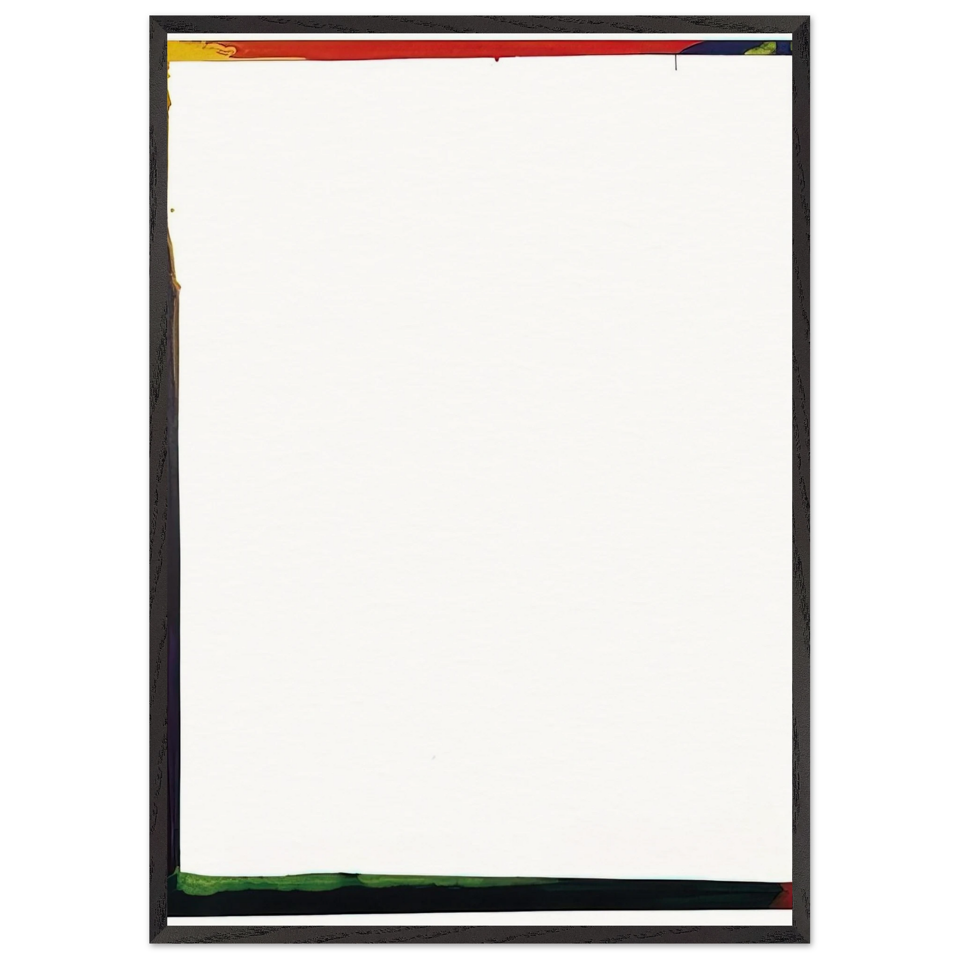 Acrylic on canvas - Sam Francis 70x100 cm / 28x40 inches Framed Art Print – Black Wooden Frame