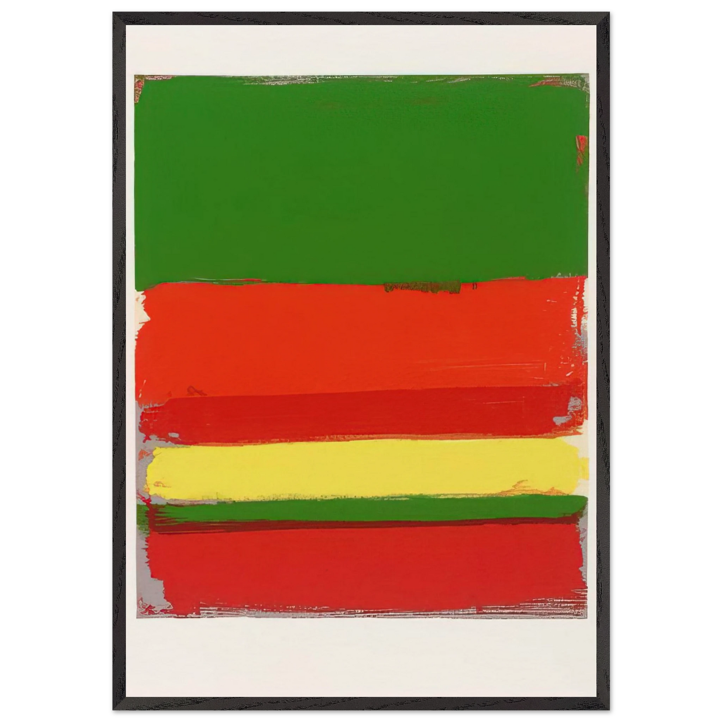 Untitled From The Shapes of Colour - 1978 N2 - Patrick Heron Framed Art Print – Black Wooden Frame - Default Title - -Framed Art Print