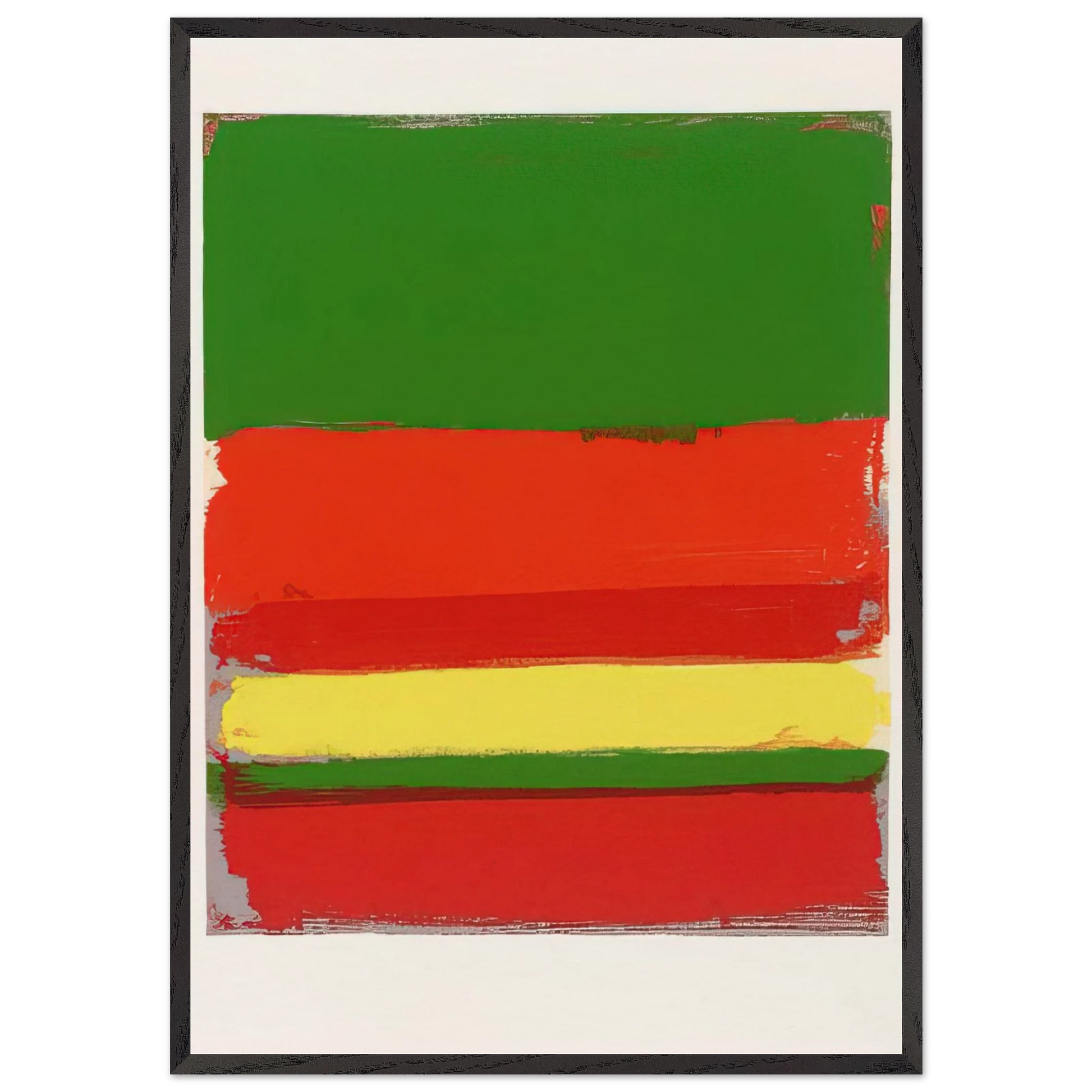 Untitled From The Shapes of Colour - 1978 N2 - Patrick Heron Framed Art Print – Black Wooden Frame - Default Title - -Framed Art Print