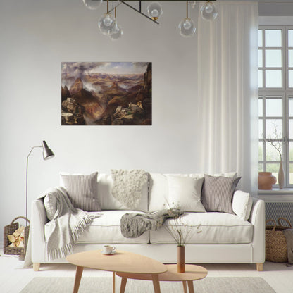 Grand Canyon of the Colorado River - Thomas Moran Brushed Aluminum Print - 70x100 cm / 28x40 inches | Thomas Moran Aluminum Print | Thomas Moran Prints