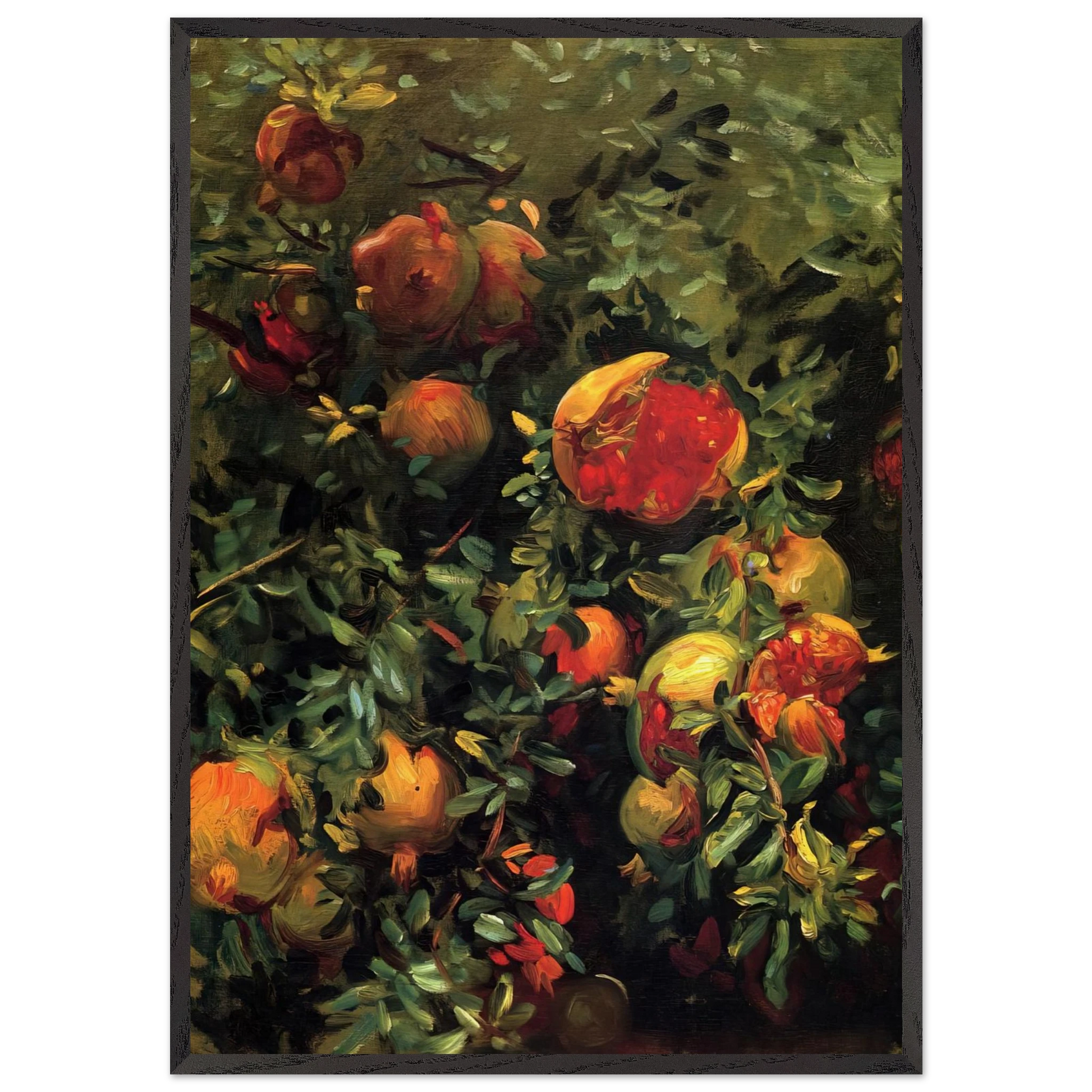 Pomegranates Majorca - John Singer Sargent Framed Art Print – Black Wooden Frame - Default Title - -Framed Art Print
