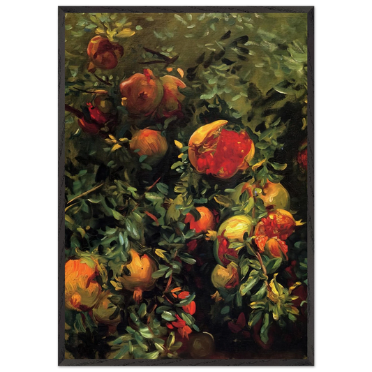 Pomegranates Majorca - John Singer Sargent Framed Art Print – Black Wooden Frame - Default Title - -Framed Art Print