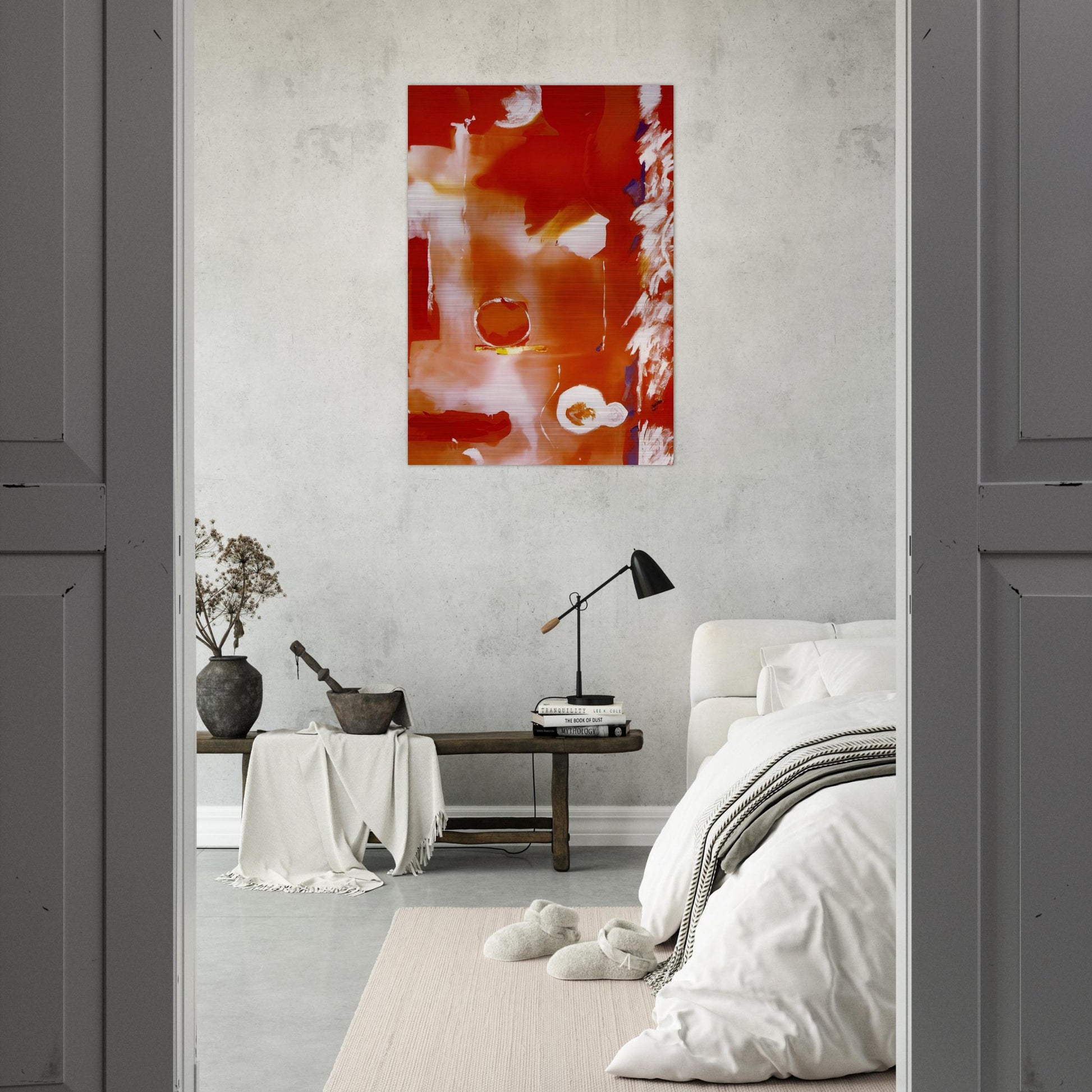 Seeing the Moon on a Hot Summer Day - 1987 - Helen Frankenthaler Brushed Aluminum Print - 70x100 cm / 28x40 inches | Helen Frankenthaler Aluminum Print | Helen Frankenthaler Prints