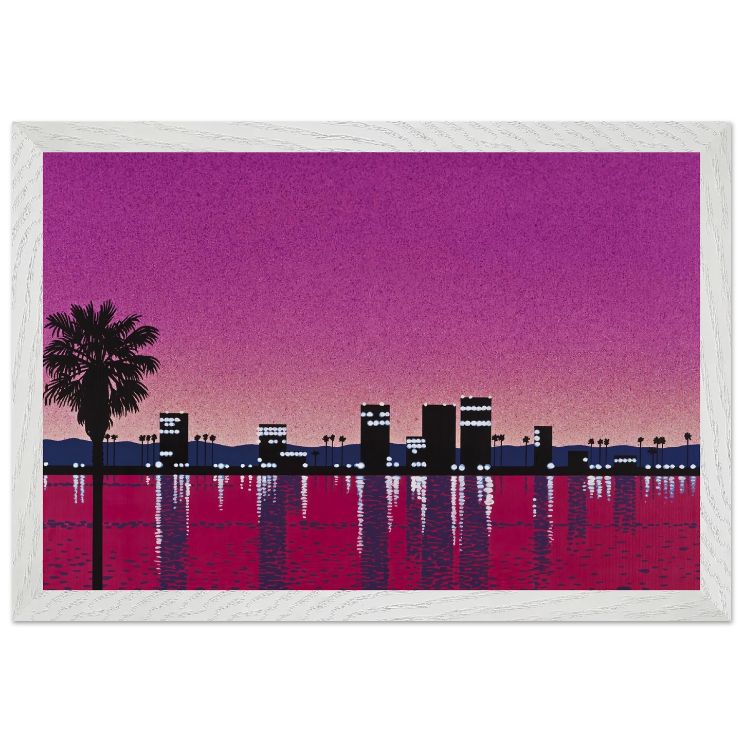 Hiroshi Nagai - The Limelight - monolog Wall Art - 60x80 cm / 24x32 inches - Premium Wooden Framed Poster With Fine Art Paper - White frame
