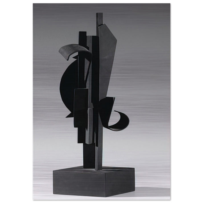 SKY HOOK MAQUETTE 1977 - Louise Nevelson Brushed Aluminum Print - 70x100 cm / 28x40 inches | Louise Nevelson Aluminum Print | Louise Nevelson Prints