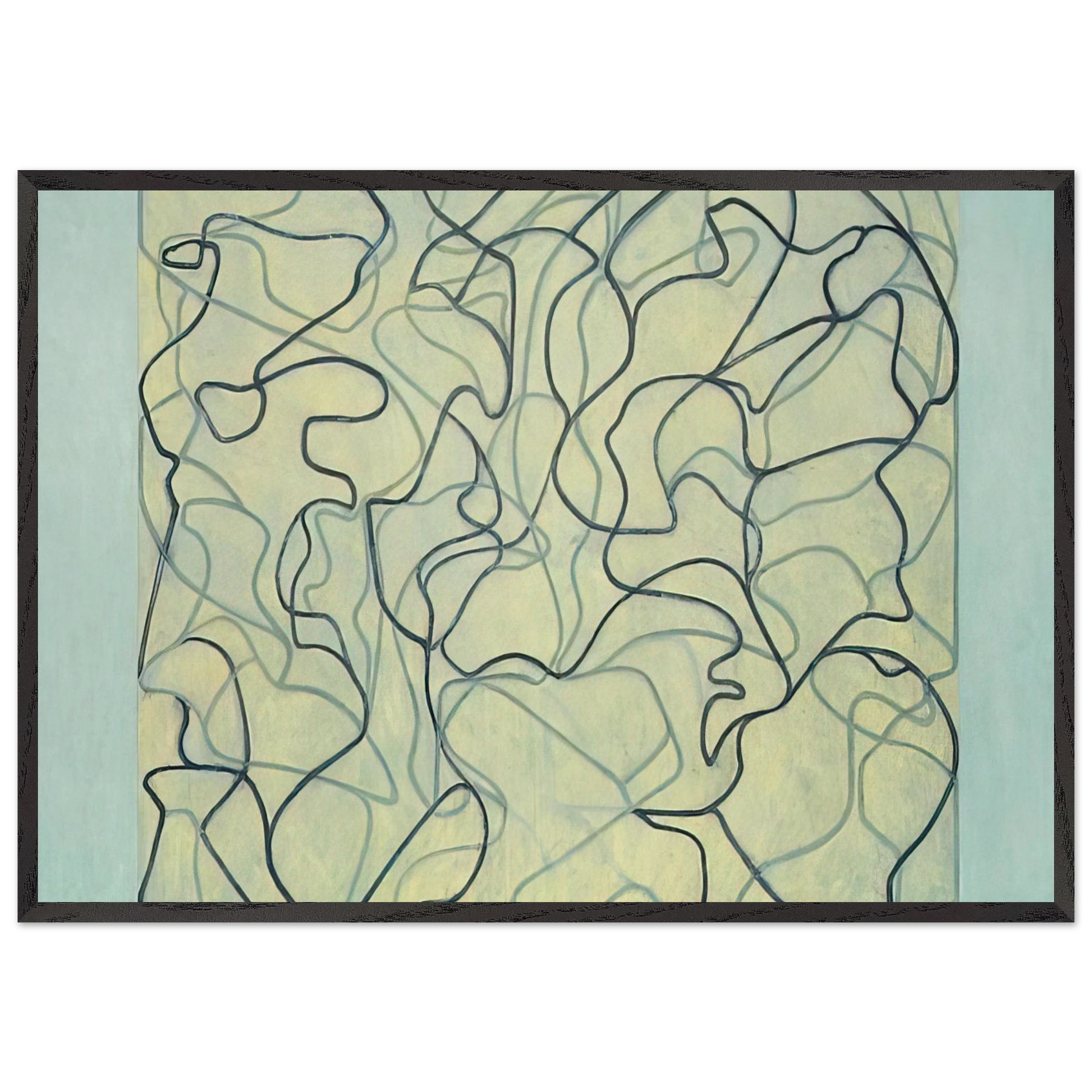 First Letter - 2009 - Brice Marden Framed Art Print – Black Wooden Frame - Default Title - -Framed Art Print